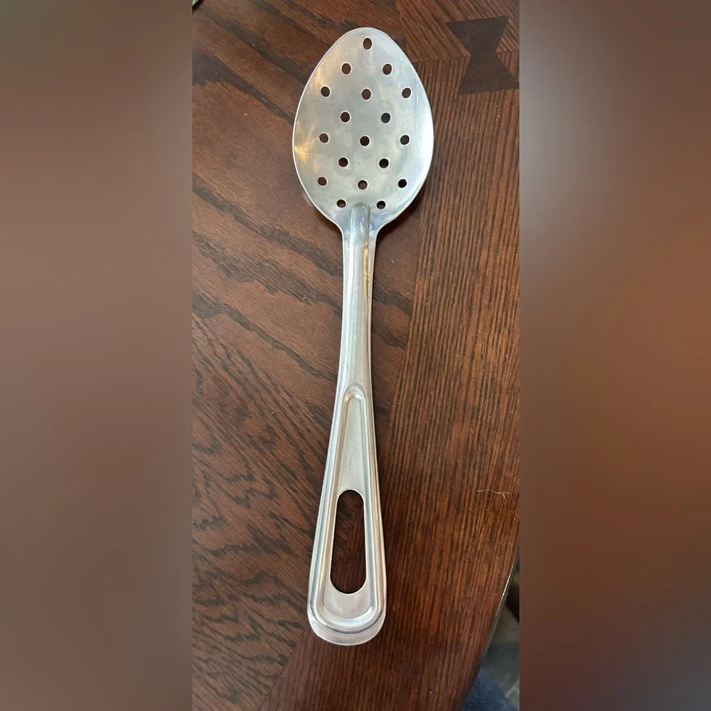 EKCO 11.5 Inch Stainless Steel Slotted Spoon in Pristine Condition See Pictures
